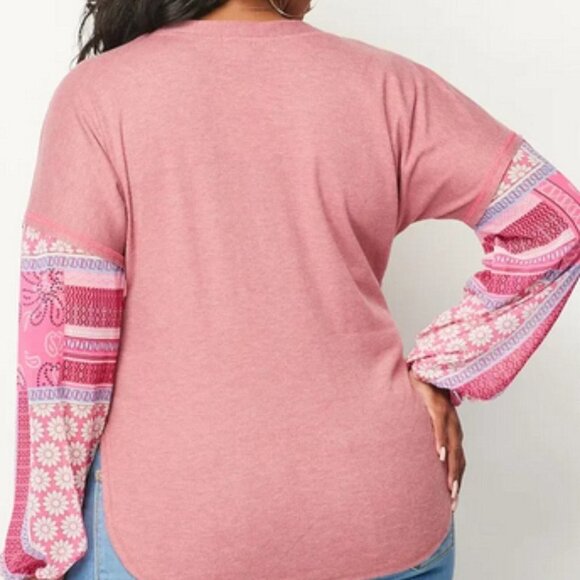 BAEA Pink Bohemian Tie-Front Cardigan Top 3X Women's NWT $98 - Picture 3 of 3